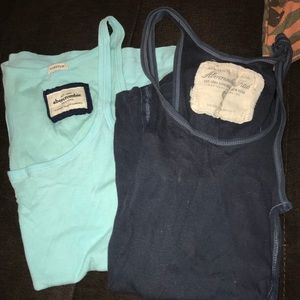 Navy Blue and Light Blue Tank Tops